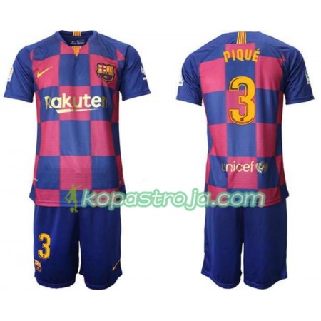 Billiga Fotbollströjor FC Barcelona Pique 3 Barn Hemma tröja 2019/20 Kortärmad